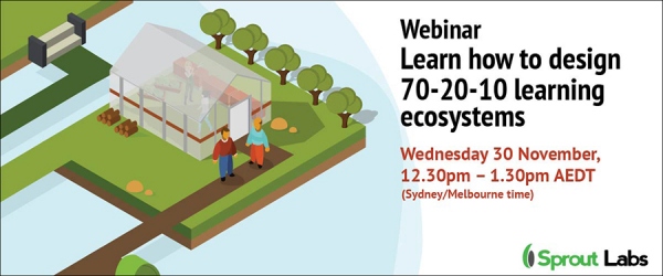 Learn how to design 70-20-10 learning ecosystems  - Webinar